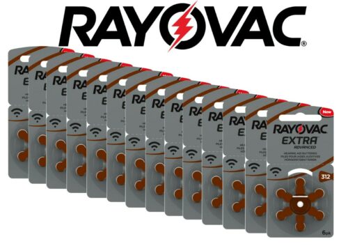 Kuuldeaparaadi patareid 312 - Rayovac (10 lehte, 60 patareid) (2.99€/leht)